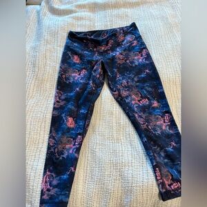 Blue and Pink Lululemon leggings